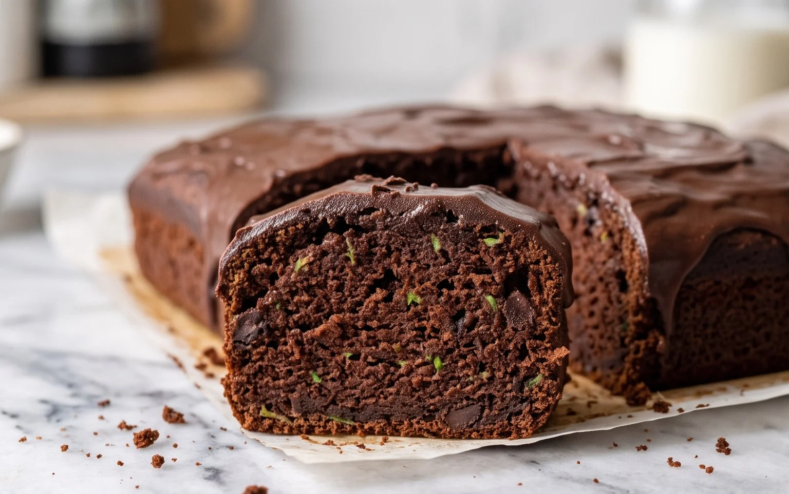 Saftiger Zucchini-Schokokuchen: Einfach & lecker