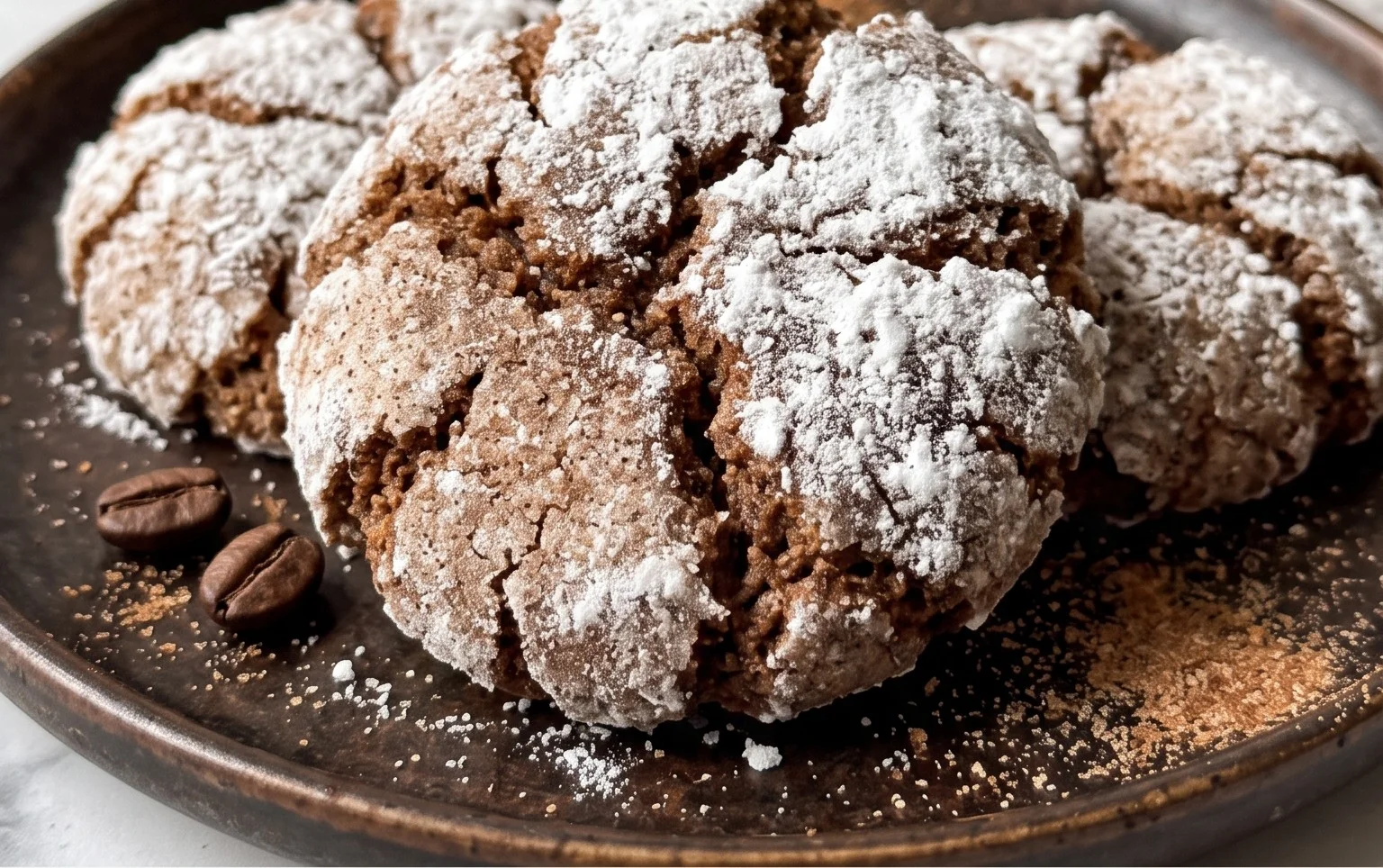 Cinnamon Coffee Crinkles